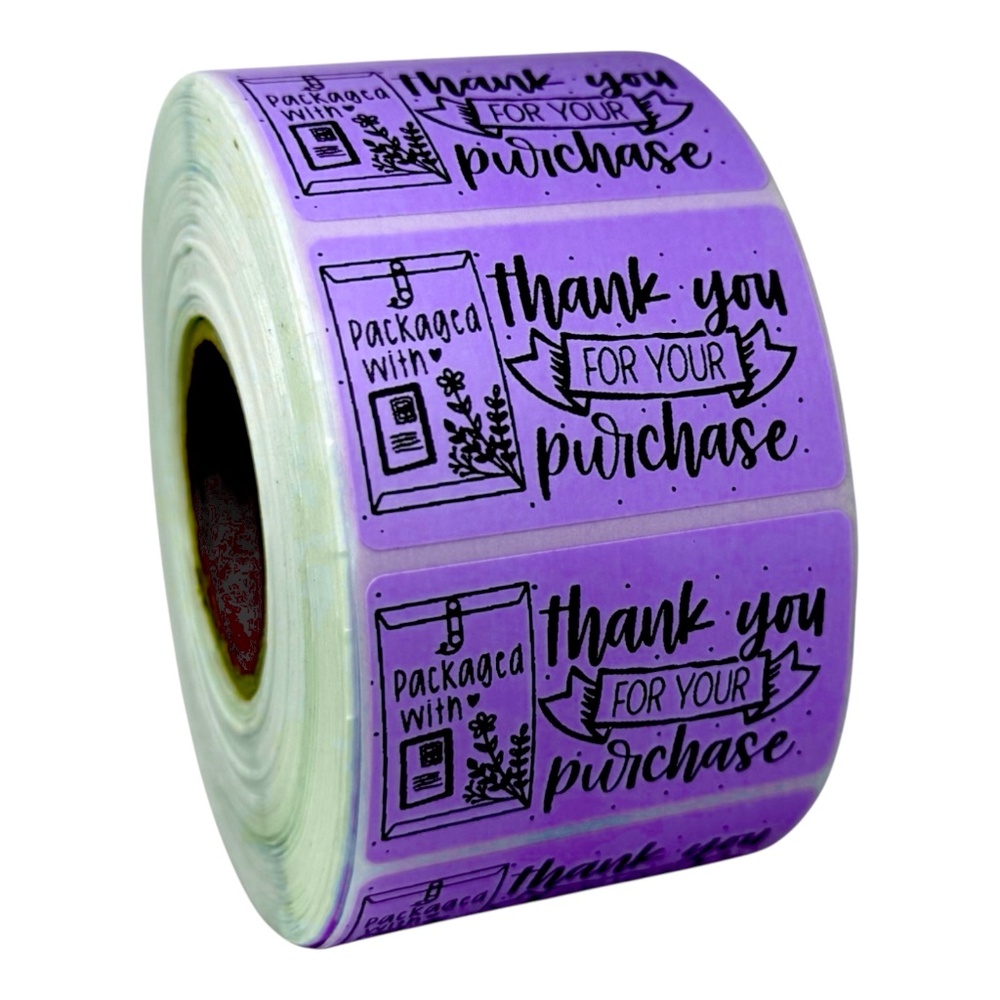 Packaged with Love Stickers,Cute Love Business Stickers 8 COLORS TO CHOOSE FROM - Picture 5 of 9